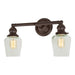 Central Park 2-Light Taytum Bathroom Wall Sconce in Oil rubbed bronze