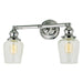 Central Park 2-Light Taytum Bathroom Wall Sconce in Polished Nickel