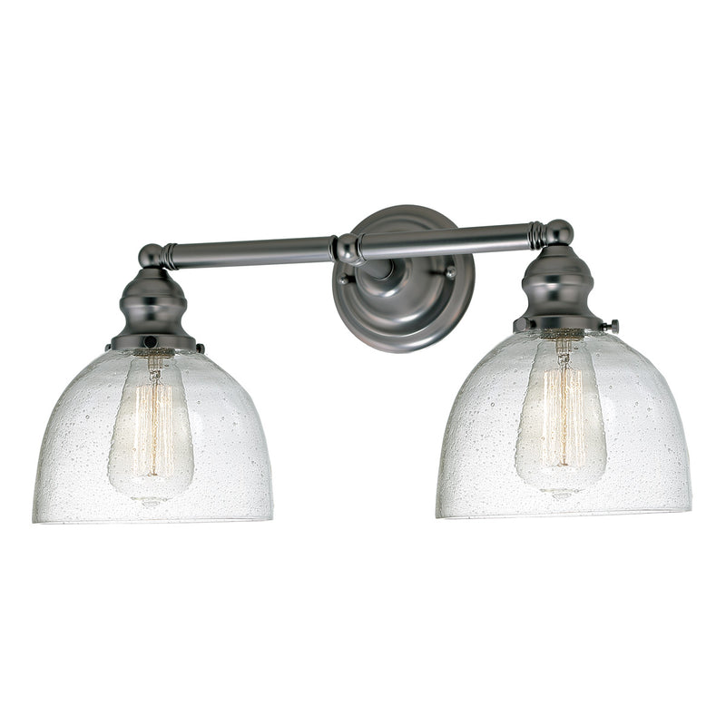 Central Park 2-Light Vida Bathroom Wall Sconce in Gun Metal