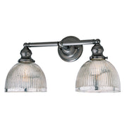 Central Park 2-Light Vida Bathroom Wall Sconce in Gun Metal
