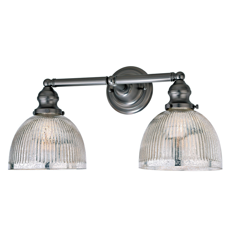 Central Park 2-Light Vida Bathroom Wall Sconce in Gun Metal