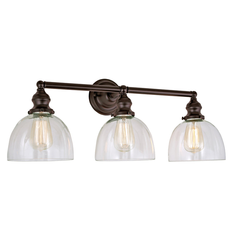 Central Park 3-Light Vida Bathroom Wall Sconce in Oil Rubbed Bronze