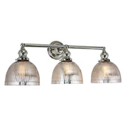 Central Park 3-Light Vida Bathroom Wall Sconce in Polished Nickel