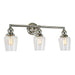 Central Park 3-Light Taytum Bathroom Wall Sconce in Polished Nickel