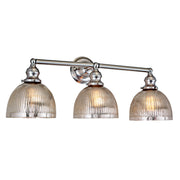 Central Park 3-Light Vida Bathroom Wall Sconce in Satin Nickel