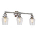 Central Park 3-Light Taytum Bathroom Wall Sconce in Satin Nickel