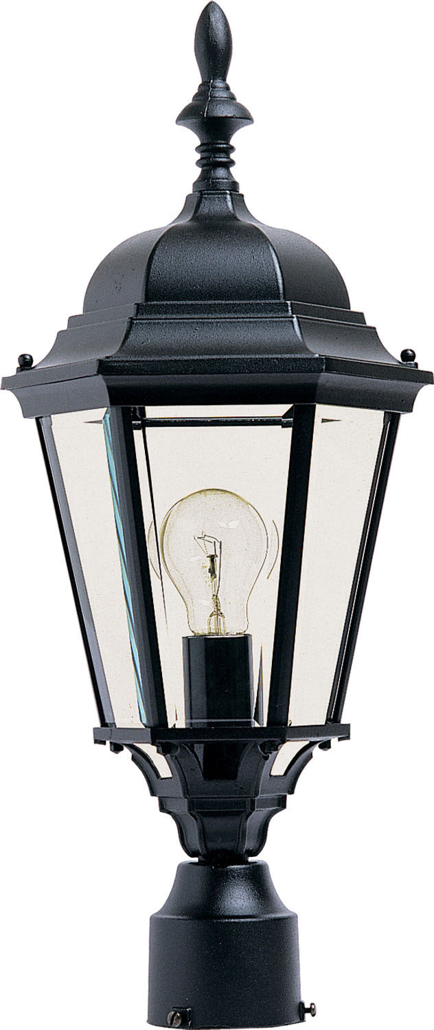 Westlake Cast 1-Light Outdoor Pole/Post Lantern in Black - Lamps Expo