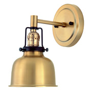 Uptown 1-Light Murphy Wall Sconce in Satin Brass
