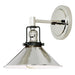Uptown 1-Light Arleth Wall Sconce in Polished Nickel