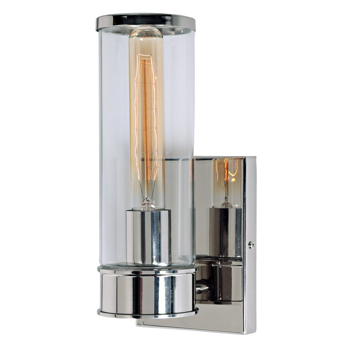 Ezra 1-Light Wall Sconce  in Polished Nickel