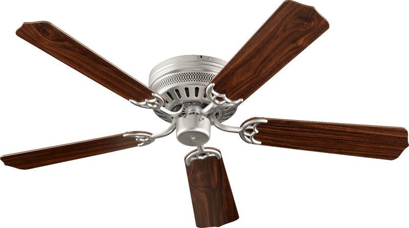 Custom Hugger Traditional Ceiling Fan in Satin Nickel