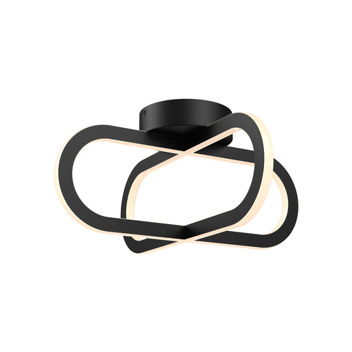 One Light Flush Mount in Black