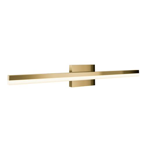 LED Linear Vanity Light in Brushed Brass