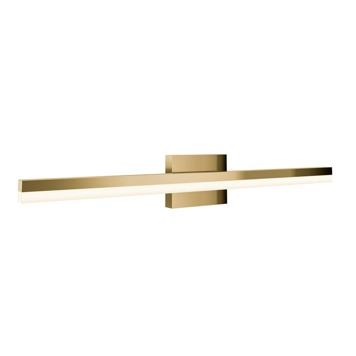 LED Linear Vanity Light in Brushed Brass