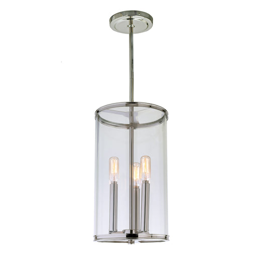 Ezra 3-Light Pendant in Polished Nickel