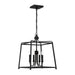 Sylvan 4-Light Chandelier in Black Forged with No Shade by Crystorama - MPN 2245-BF_NOSHADE