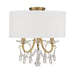 Othello 3-Light Ceiling Mount in Vibrant Gold by Crystorama - MPN 6623-VG-CL-MWP_CEILING