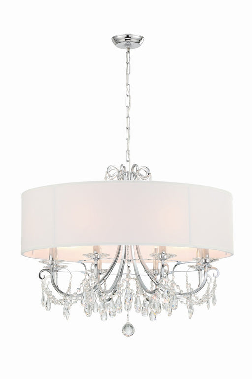 Othello 8-Light Chandelier in Polished Chrome by Crystorama - MPN 6628-CH-CL-MWP