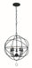 Solaris 5-Light Mini Chandelier in Black by Crystorama - MPN 9224-BK