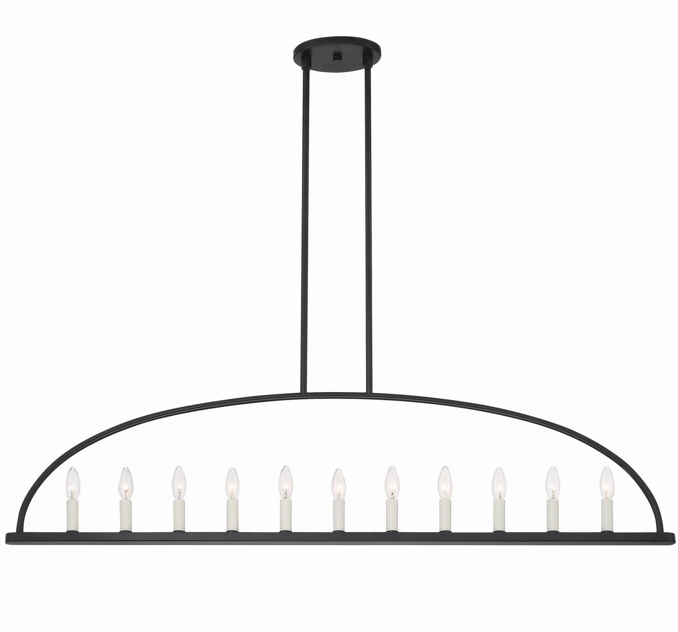 Abbott 11-Light Chandelier in Black by Crystorama - MPN ABB-3009-BK