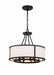 Bryant 4-Light Chandelier in Black Forged by Crystorama - MPN BRY-8004-BF