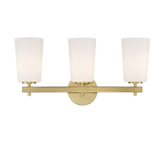 Colton 3-Light Wall Mount in Aged Brass by Crystorama - MPN COL-103-AG