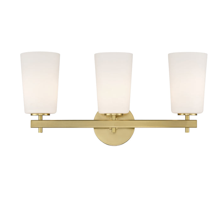 Colton 3-Light Wall Mount in Aged Brass by Crystorama - MPN COL-103-AG