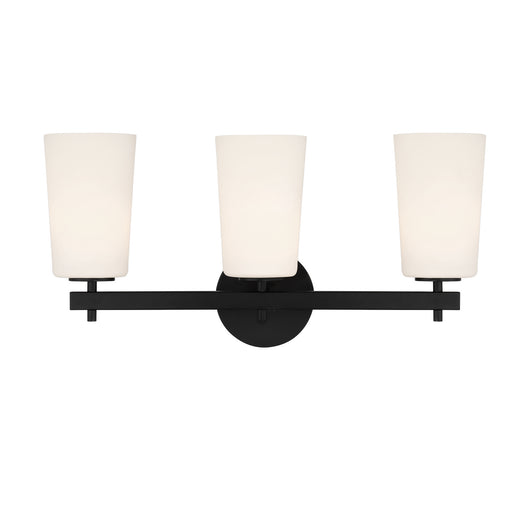 Colton 3-Light Wall Mount in Black by Crystorama - MPN COL-103-BK