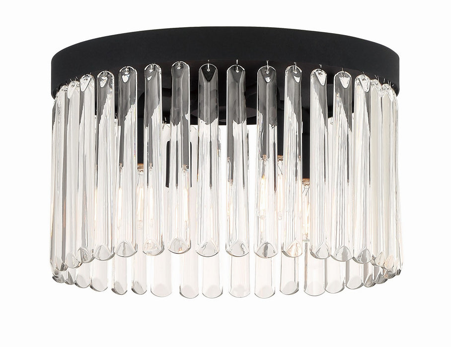 Emory 4-Light Ceiling Mount in Black Forged by Crystorama - MPN EMO-5400-BF