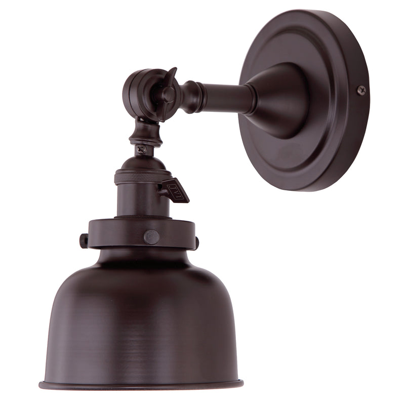 Midtown 1-Light Swivel Murphy Wall Sconce in Oil Rubbed Bronze