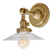 Midtown 1-Light Swivel Angelique Wall Sconce  in Satin Brass
