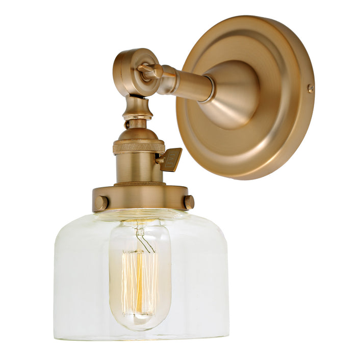 Midtown 1-Light Swivel Wrenley Wall Sconce  in Satin Brass