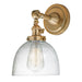 Midtown 1-Light Swivel Vida Wall Sconce  in Satin Brass with Bubble Glass