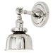 Midtown 1-Light Swivel Murphy Wall Sconce in Polished Nickel