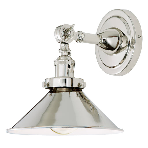 Midtown 1-Light Swivel Arleth Wall Sconce in Polished Nickel