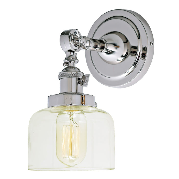 Midtown 1-Light Swivel Wrenley Wall Sconce  in Polished Nickel