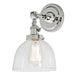 Midtown 1-Light Swivel Vida Wall Sconce  in Polished Nickel with Clear Glass