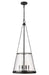 Prescott Four Light Pendant in Matte Black by Z-Lite Lighting