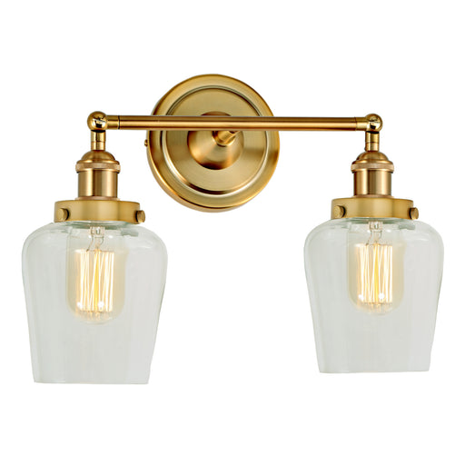 Midtown 2-Light Swivel Taytum Wall Sconce in Satin Brass