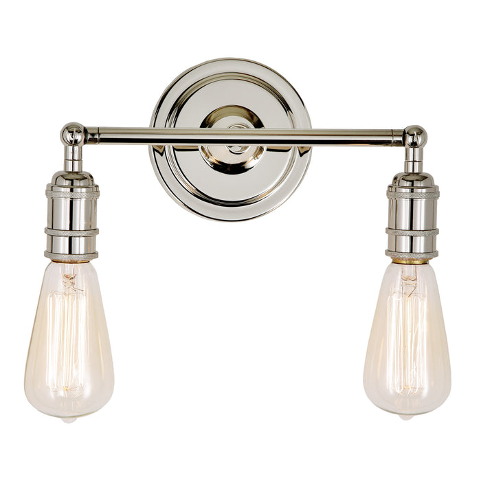 Midtown 2-Light Swivel Wall Sconce in Polished Nickel
