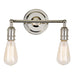Midtown 2-Light Swivel Wall Sconce in Polished Nickel