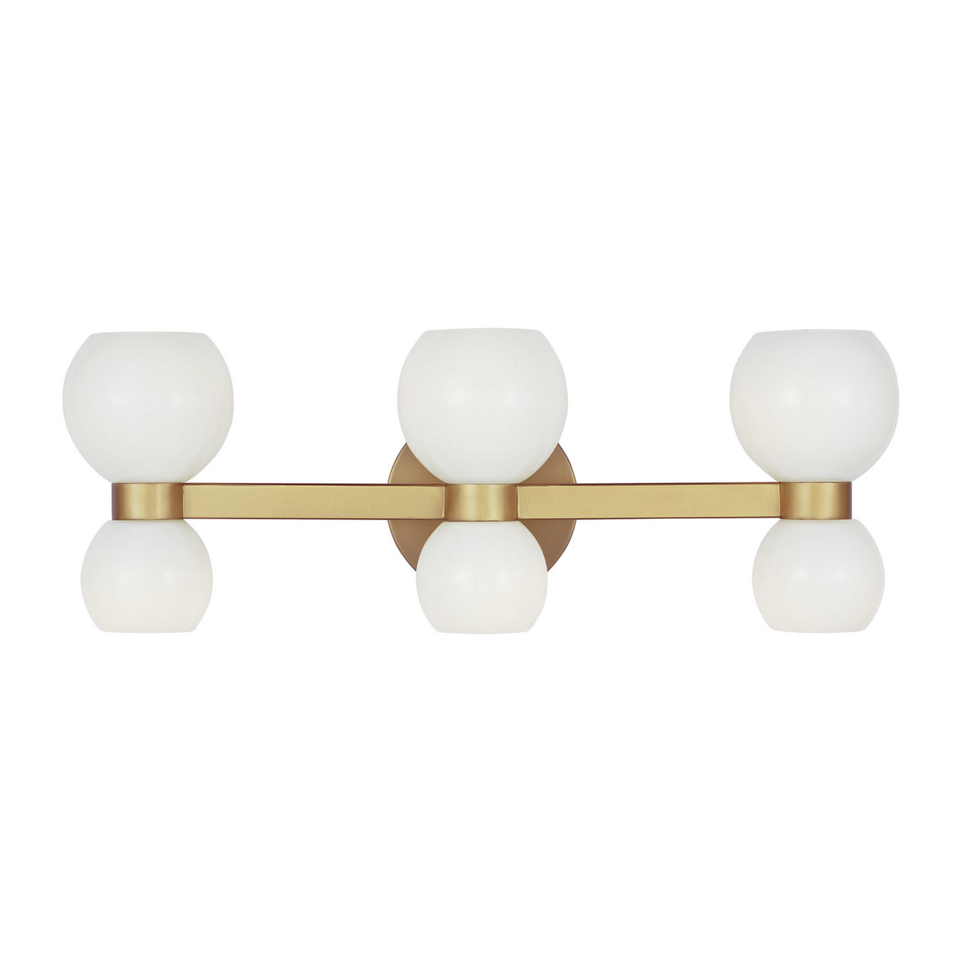 Kate Spade New York Six Light Vanity in Burnished Brass