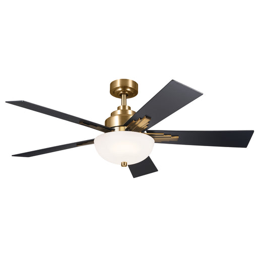 Vinea 52``Ceiling Fan in Brushed Natural Brass