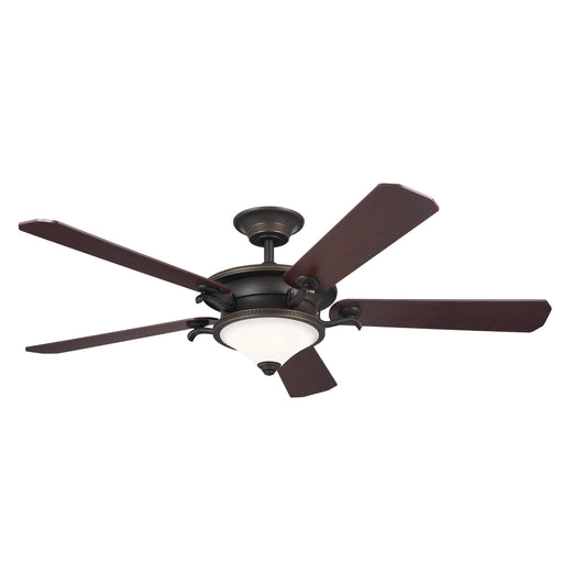 Rise 60``Ceiling Fan in Olde Bronze with Gold Highlights