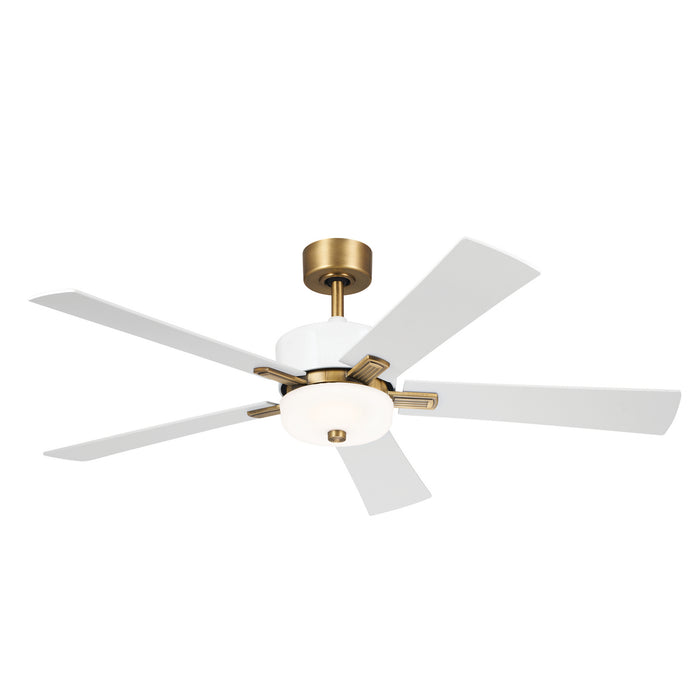 Icon 56``Ceiling Fan in Brushed Natural Brass