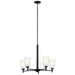 Shailene Five Light Chandelier in Black