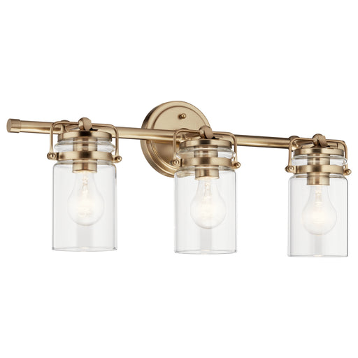 Brinley Three Light Bath in Champagne Bronze