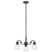 Aivian Three Light Chandelier in Black
