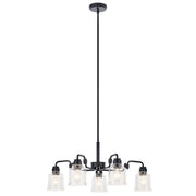 Aivian Five Light Chandelier in Black