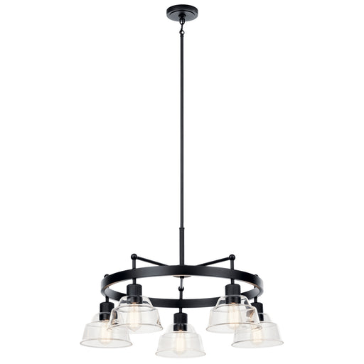 Eastmont Five Light Chandelier in Black